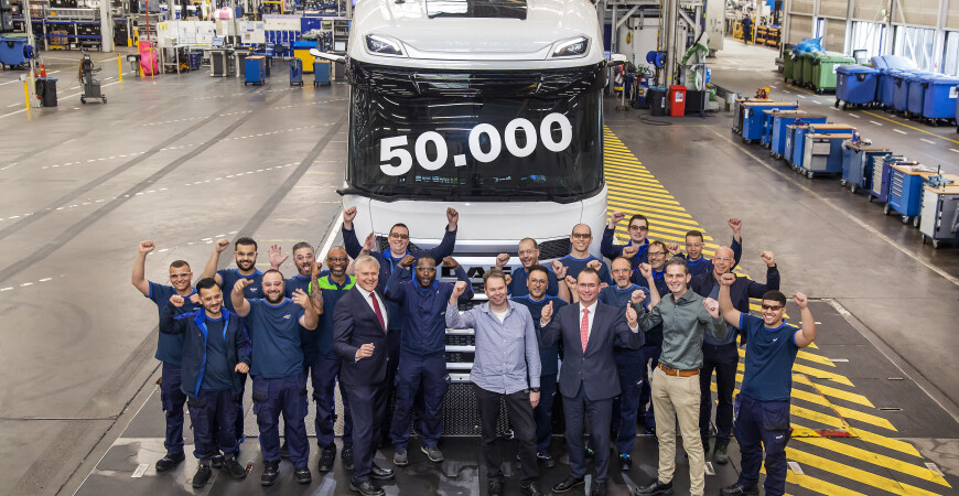 DAF dosegel mejnik 50.000 tovornjakov nove generacije