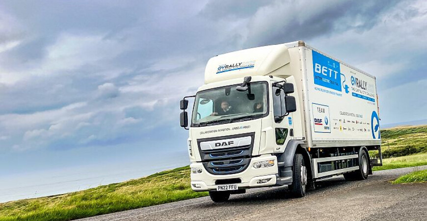 DAF LF Electric uspešno zaključil EV Rally 2023