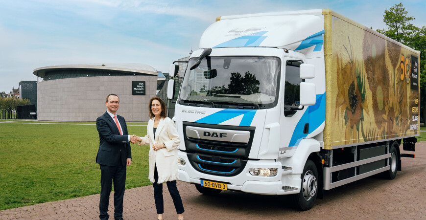 DAF LF Electric za Van Goghov muzej ob njegovi obletnici