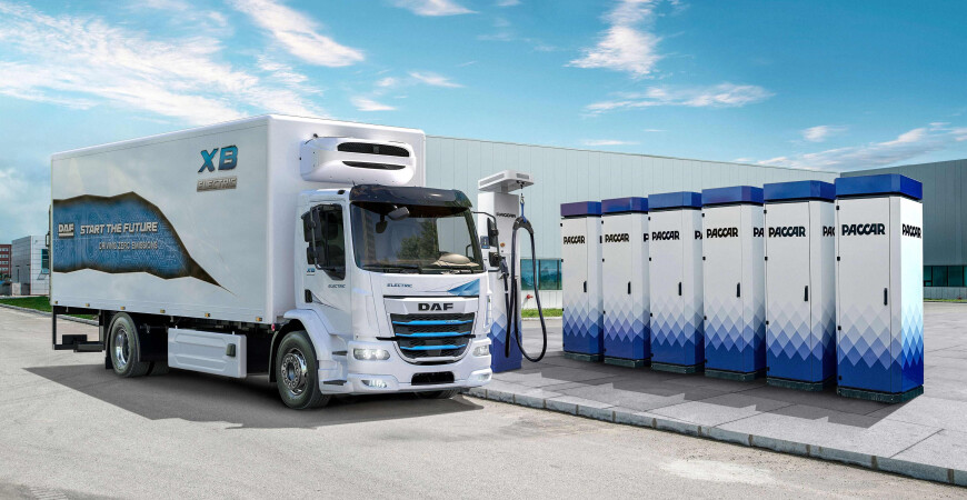 Družba PACCAR Parts je pri DAF-ovem zastopniku namestila prvi sistem za napajanje z električno energijo