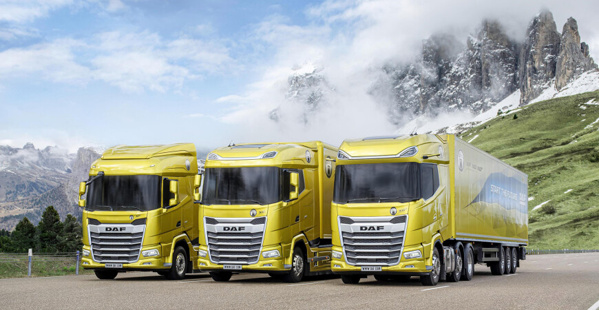 Predstavitev najnovejših tovornih vozil DAF