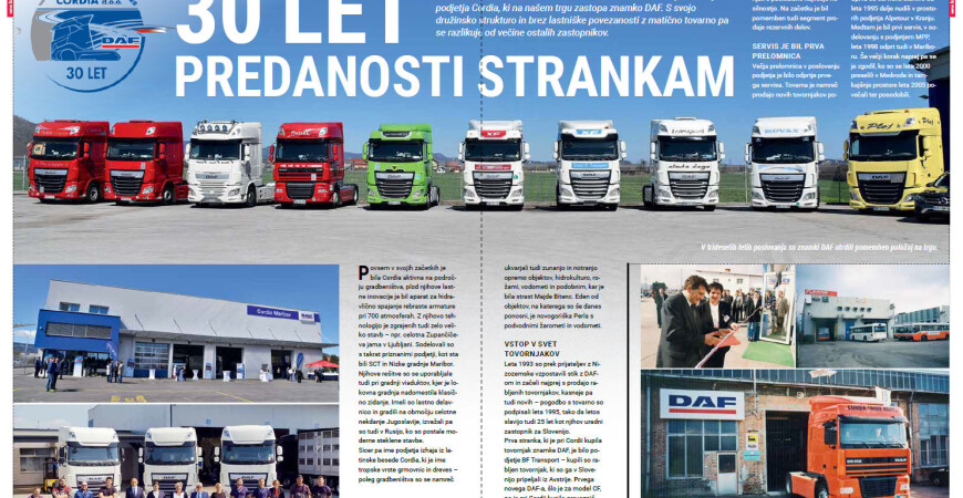Reportaža revije Kamion&Bus: 30 let predanosti strankam
